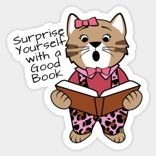 Surprise Yourself with a Good Book Sticker